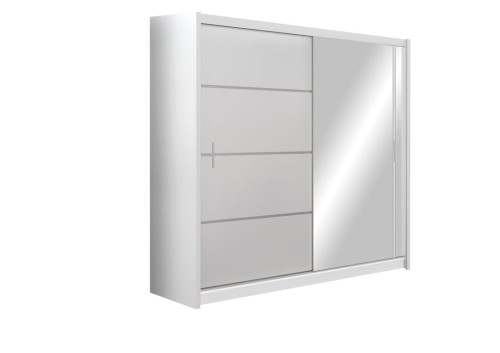 Szafa biała VISTA lustro (180)