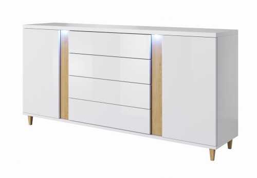 Biała komoda połysk MARCO 180