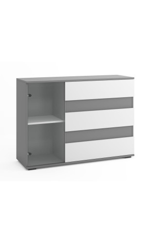 Komoda z szufladami dwa kolory M3 TMX