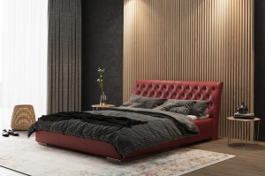 Łóżko PORTO 180x200 stelaż metalowy tapicerowane sypialniane