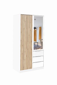  szafa BALI D2 LUX lamele, lustro, kolory