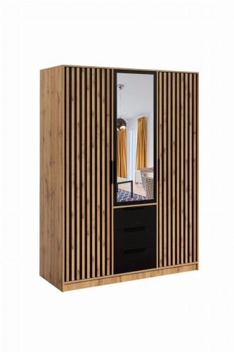 szafa BALI D3 LUX lamele, lustro, kolory