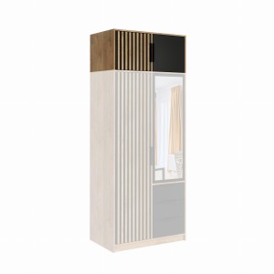  Szafa BALI LUX D2  z nadstawką dąb wotan/czarny