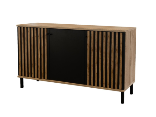 Komoda  LONDON 3D lamele dąb wotanko