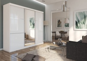  Szafa przesuwna VIVA lacobel lustro, KOLORY (240)